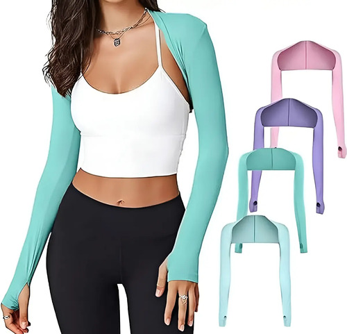 4 Pares De Mangas Largas Para Mujer Para Protegerse Del Sol.
