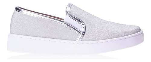 Tênis Slip On Com Brilho Vizzano