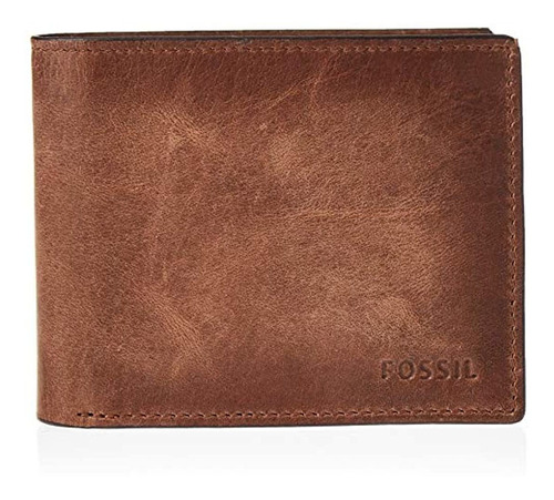 Fossil Derrick Cartera De Piel Rfid Bloqueo Para Hombre