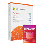 Microsoft 365 Personal + Mcafee Premium Envio Digital