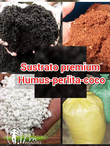 Kit Sustrato Premium 80lt Humus-coco-perlita