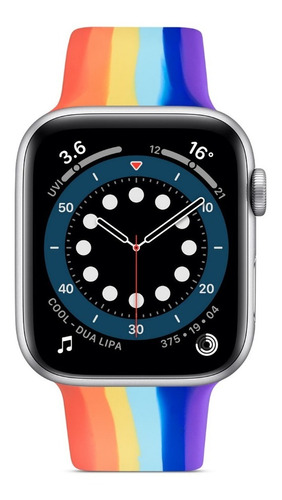 Malla Silicona Rainbow Para Apple Watch 42/44mm