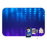   Cortina Leds Pisca Fixa Luz De Controle Remoto App 3x3m