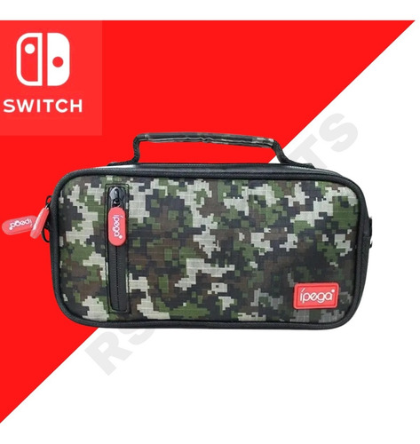 Case Jogos Switch Lite Camuflagem Bolsa Acessórios