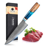 Cuchillo De Chef Profesional Japones Vg-10 De Acero Inoxidab