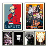 Kit De 5 Cuadros Naruto Anime