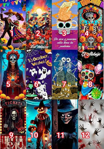 Cubre Puerta Funda Para Puerta Halloween Decoracion