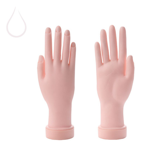 Mão Flexível Silicone Alongamento Unhas Gel Polygel Acrigel