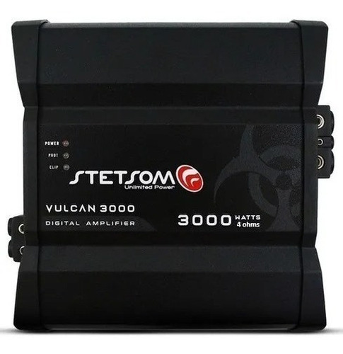 Módulo Amplificador Digital Stetsom Vulcan 3000 1c 4ohms