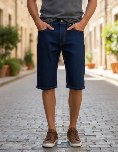 Short Bermuda De Mezclilla Para Hombre