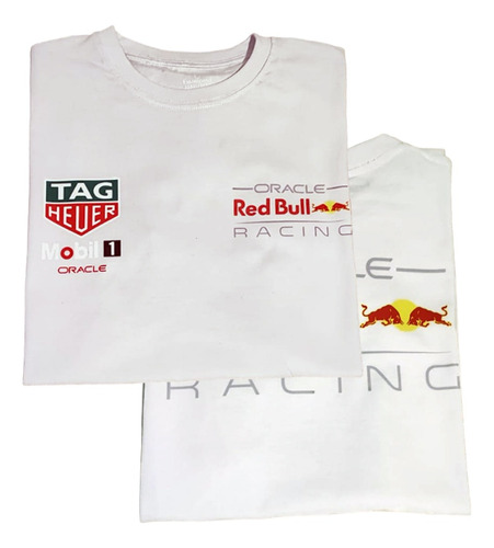 Camiseta Redbull Tag Hever Mobil Estampado Adelante Y Atras