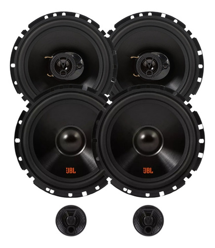 2 Alto Falantes 6  Jbl Flex4 6trfx55 + Kit 2 Vias 6  Flex 4