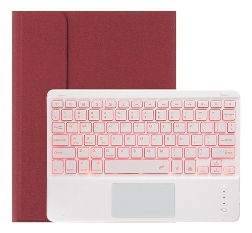 Funda Con Teclado Táctil Iluminado For iPad 10.2 9th 2021