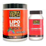 Lipo Stack Black En Polvo + Carnitina En Cápsulas Ultratech