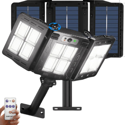 Luz Holofote Luminária Solar 3 Em 1 Prova Dágua Original Led