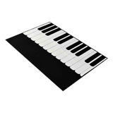 Alfombra Para Puerta Con Teclado De Piano, Felpudo De