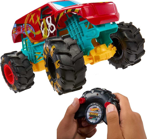 Hot Wheels Juguete A Radio Control Niños Monster Trucks 1:24