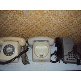 Telefones Antigo Mesa Conservado /lote 3 Peças S/teste 