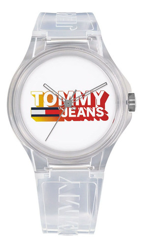 Reloj Tommy Jeans De Silicona Transparente 1720027 Ss