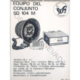 Antiguo Folleto Sos Conjunto Sirena Micrófono Policía Sd104m