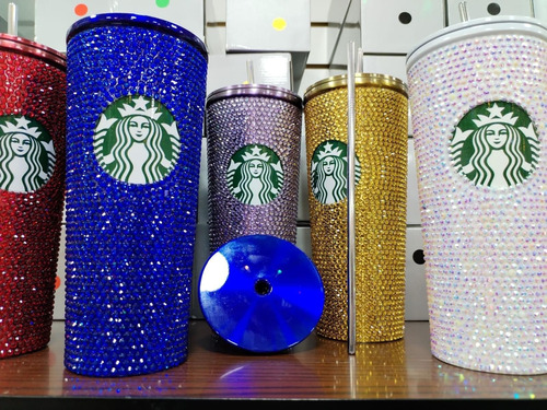 Vaso Termo Starbucks Brilloso Diamante 710 Ml