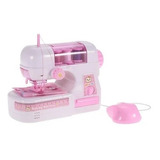 Maquina De Coser Juguete Rosada Para Niñas Luz Y Sonido Mini