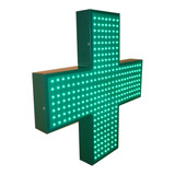 Cartel Cruz Led Farmacia 80 Doble Faz Multiefectos - Playled