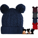 Gorro De Frio Niños Juvenil Colores Básicos Forro Calientito