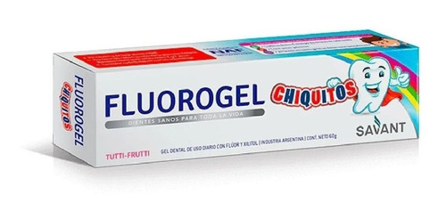 Fluorogel Chiquitos +2 Años Tutti Frutti Gel X 60 Gr.
