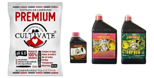 Cultivate Sustrato Premium 80lt Top Deeper 250 Veg Bloom 1l.