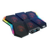 Base 6 Ventiladores Notebook Gamer Pro Reptilex - Ps