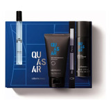 Kit Presente Quasar: Espuma Barbear +colônia +gel Pós Barba