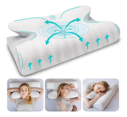 Almohada De Espuma Viscoelástica Cervical Hearvo, Almohada C