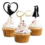 Mini Topper Casamiento Boda Cup Cake Adorno Souvenir X 10 U 