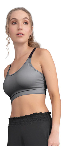 Top Para Mujer Gris Grafito Rutta