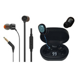 Kit Fone Bluetooth Sem Fio 5.0 + Fone Jbl Tune 110 Original