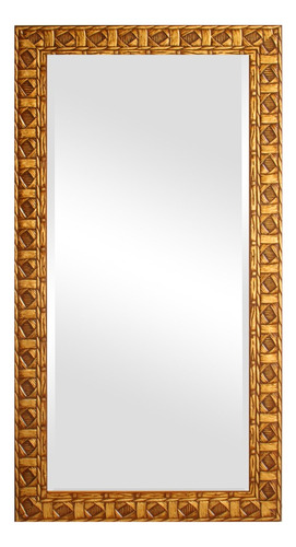 Espelho Trabalhado Dourado 50x100 Para Corpo, Decor E Quarto