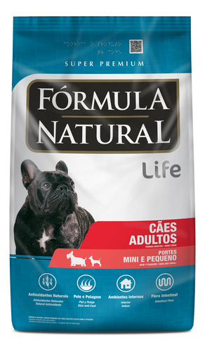 Alimento Fórmula Natural Super Premium Life Para Cão Adulto De Raça Mini E Pequena Sabor Mix Em Sacola De 2.5kg
