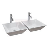 Esatto® Lavabo Moderno Maya Dual Oc-012 ¡llave Gratis! 2 Pza