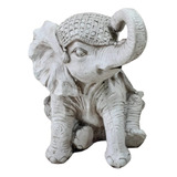 Figura Elefante Bebé Resina Interior Exterior Jardín Deco 
