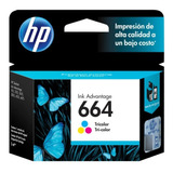 Tinta Impresora Hp F6v28al Color No. 664 