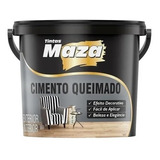 Efeito Decorativo Cimento Queimado Revestimento Maza 5,6kg Cores Camurça