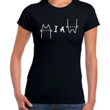 Playera Miaw Amante De Gatos Sonido Gato Regalo Meow