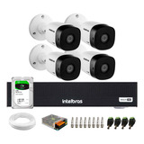 Kit 4 Câmeras Bullet Vhd 1230 B Full Hd Dvr Intelbras 1tb