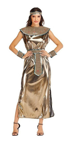 Disfraz De Diosa Egipcia Antigua Para Mujer, Vestido De Reina Faraón De Halloween Para Adultos