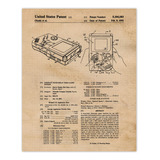 Gameboy Patent Prints, 1 (11x14) Unframed Photos, Wall Art .