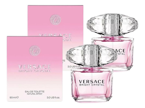 Paquete Bright Crystal Versace 90ml Dama Original 2 Pzas