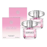 Paquete Bright Crystal Versace 90ml Dama Original 2 Pzas