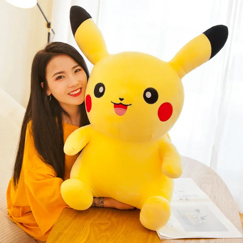 Peluche De Dibujos Animados De Pikachu Para Niñas