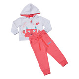 Conjunto Bebe  Zipper Monstruo Rojo Corona